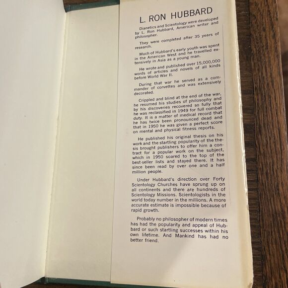SELF ANALYSIS By L Ron Hubbard HC Dust Jacket (1975) VTG Scientolology yellow - Picture 12 of 15